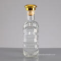 Clear Glass Liquor Bottle